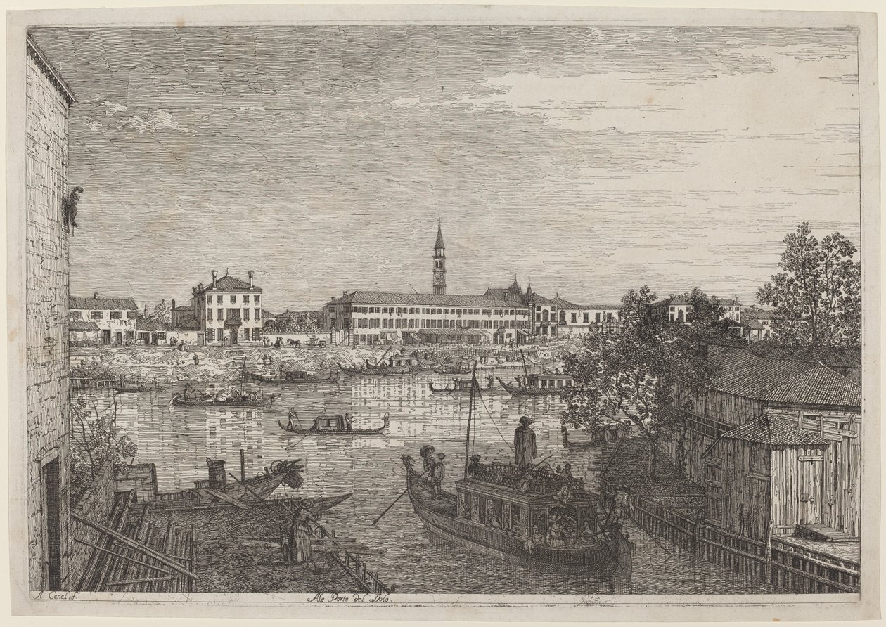 Ale Porte del Dolo, ca. 1735-1746 von Canaletto