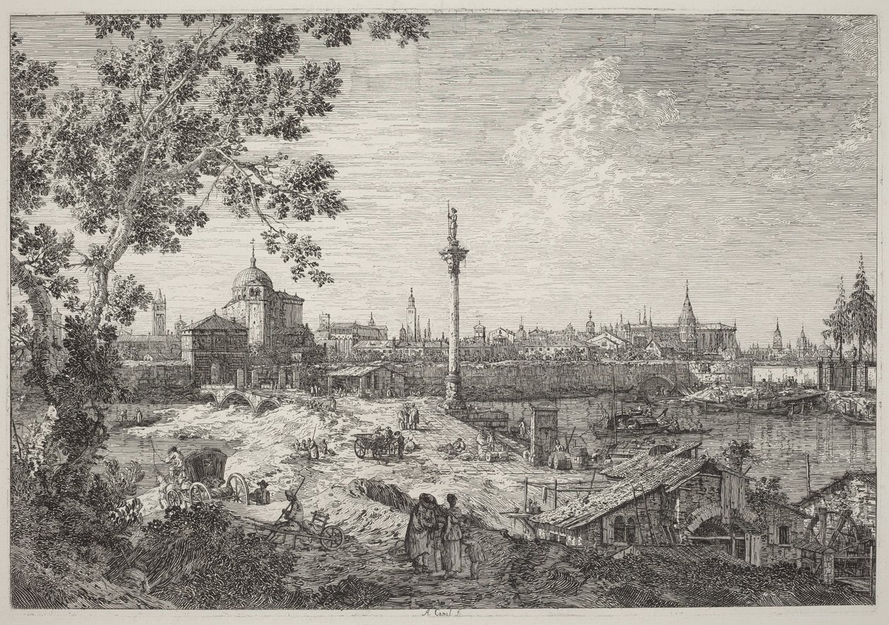 Imaginäre Ansicht von Padua von Canaletto