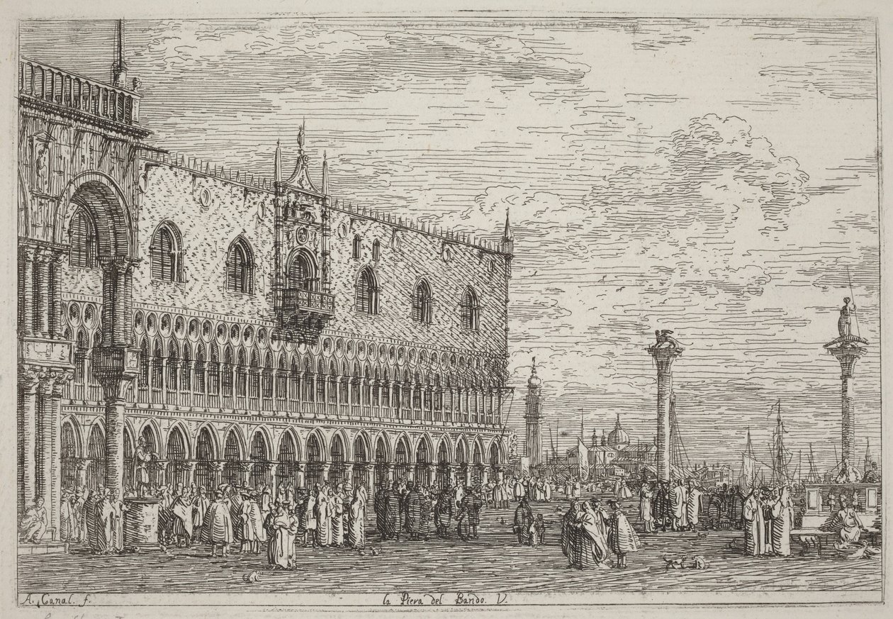 La Piera del Bando. V. von Canaletto