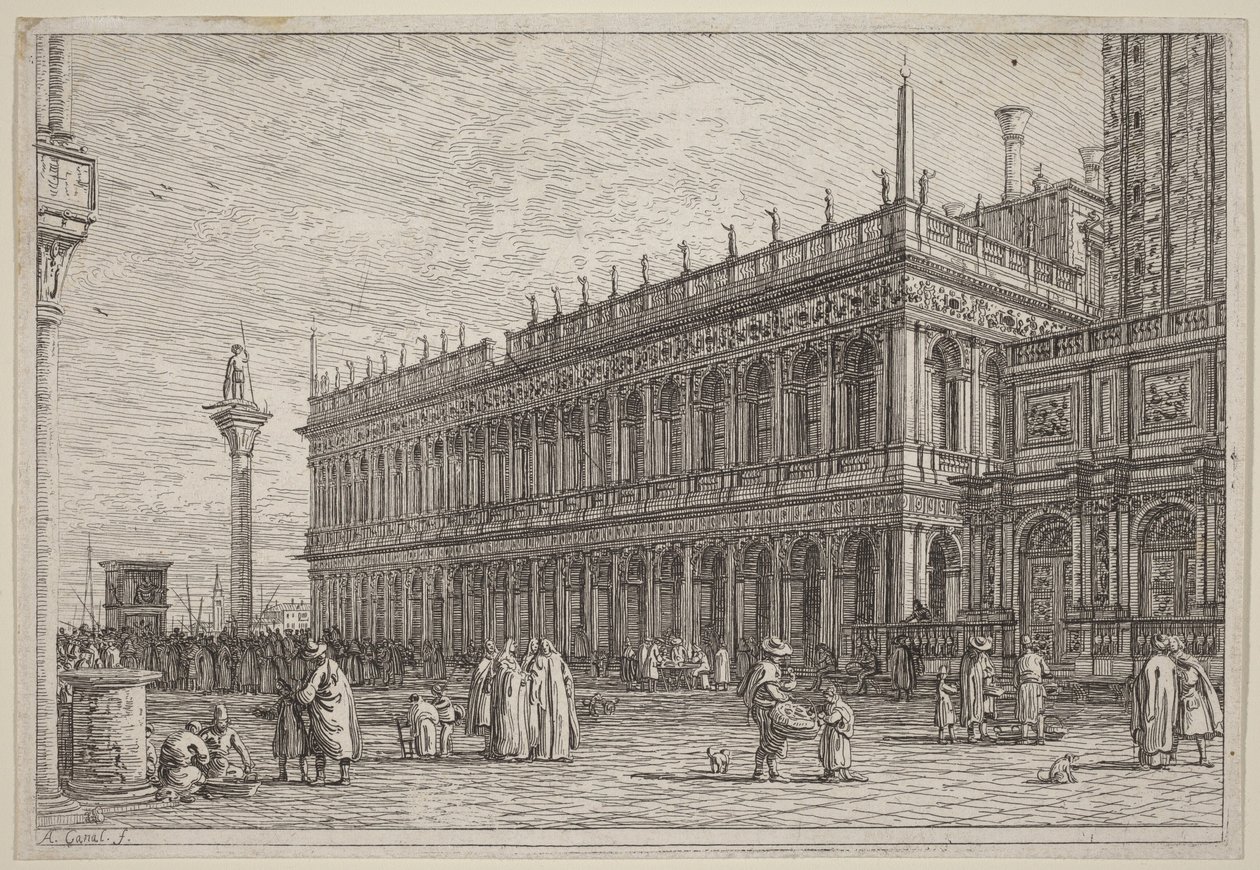 Die Bibliothek. V. von Canaletto