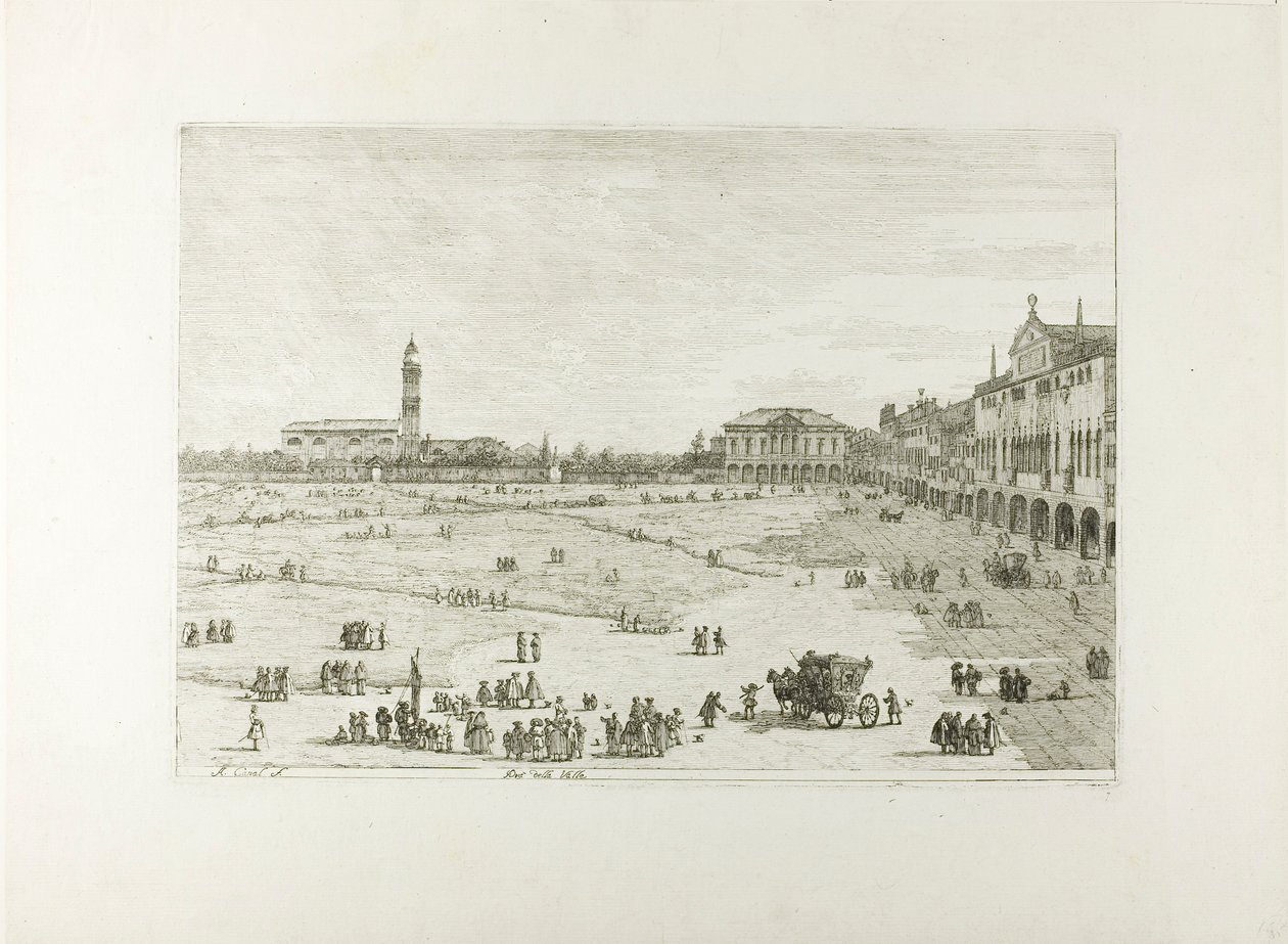 Prà della Valle, aus Vedute von Canaletto