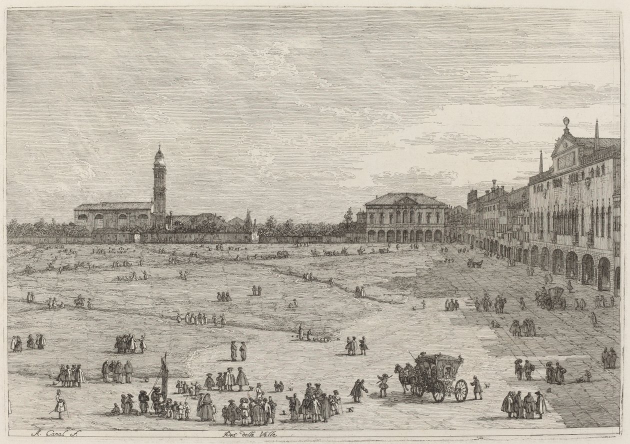 Pra della Valle, ca. 1735-1746 von Canaletto