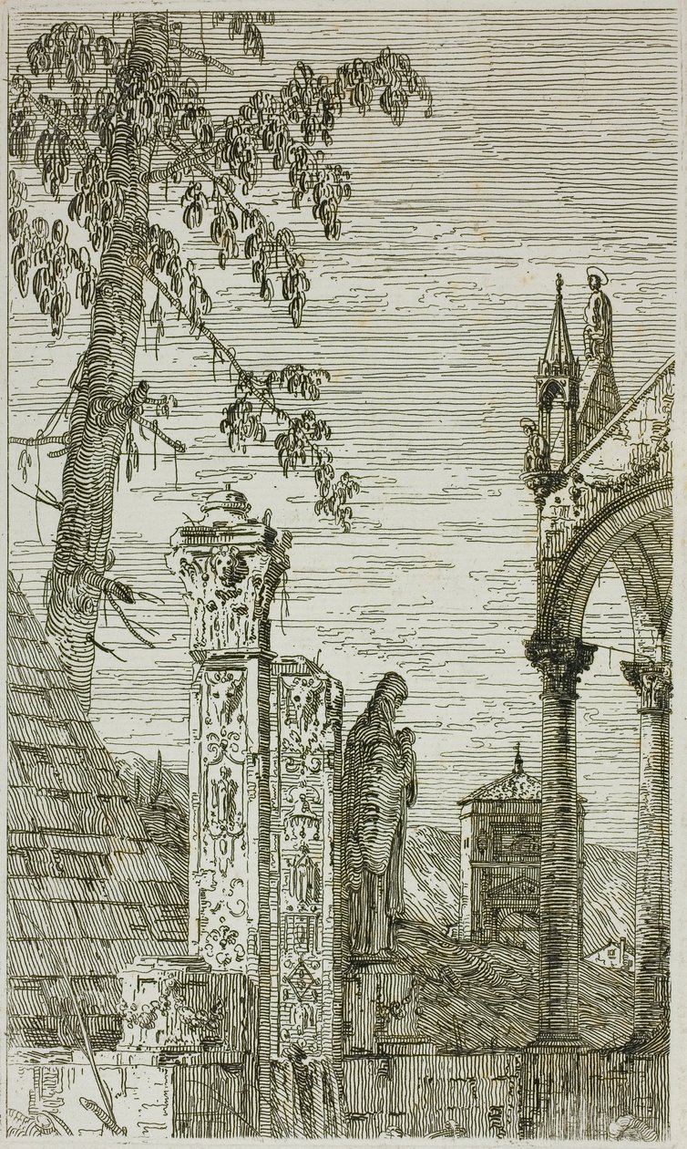 Das Grab des Bischofs, aus Vedute von Canaletto