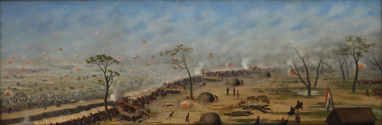 Schützengraben von Curupayti von Candido Lopez