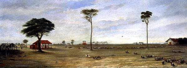 Befestigtes Lager bei Paso de Patria, Paraguay von Candido Lopez