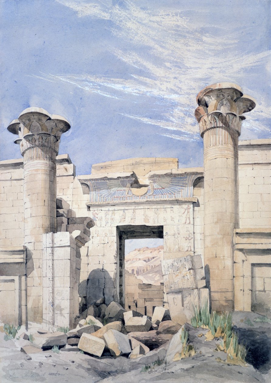 Eingang zum Tempel von Ramses III von Canon G. F. Weston