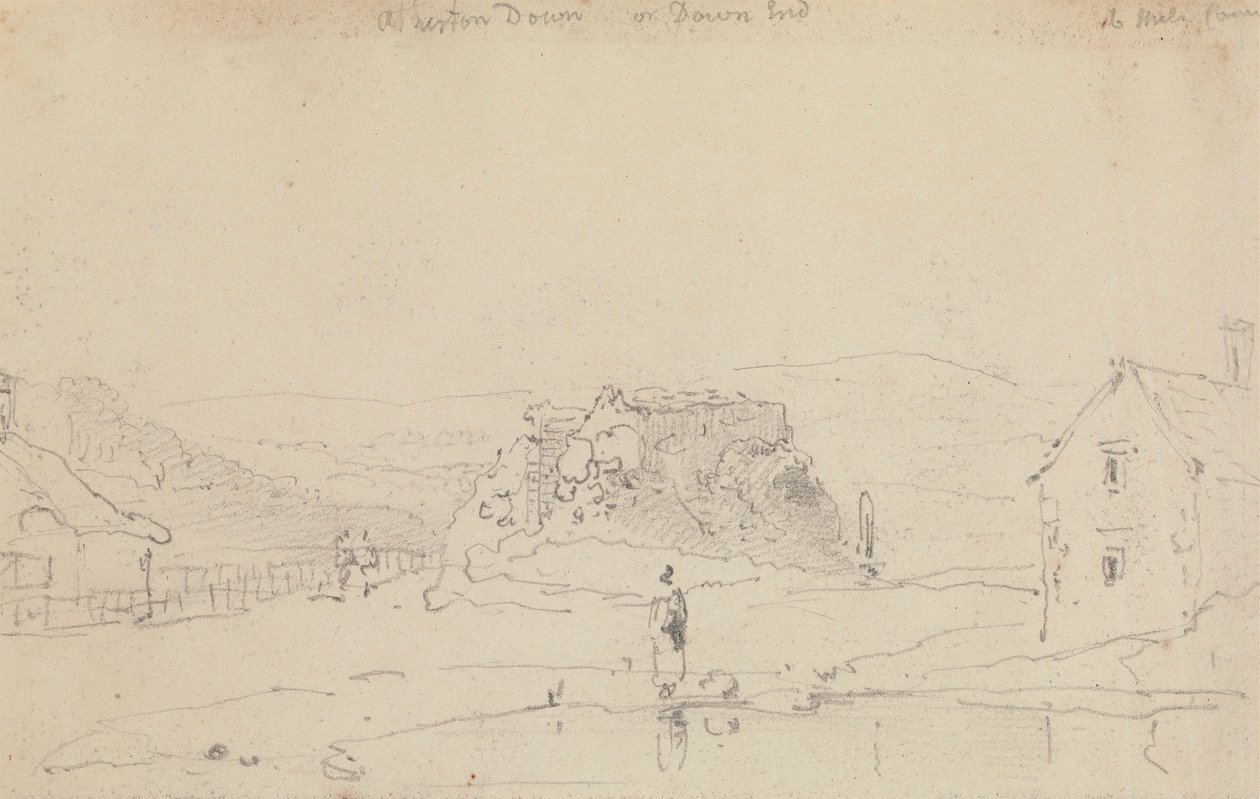 Arreton Down, oder Down End, Isle of Wight von Capt. Thomas Hastings