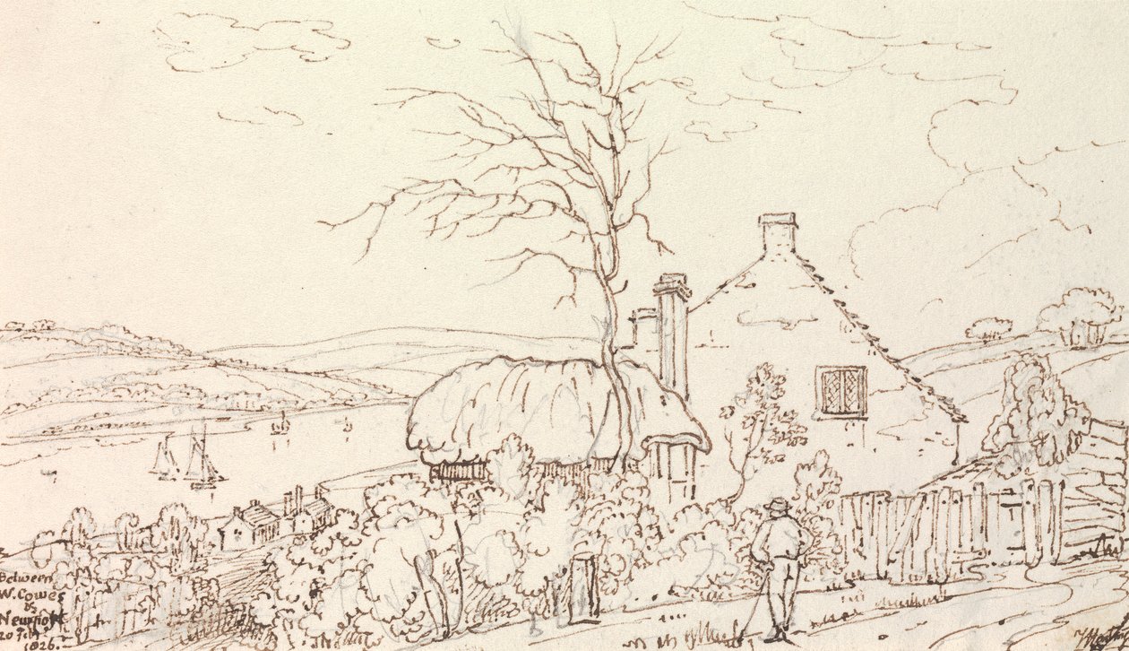 Zwischen West Cowes und Newport, 20. Februar 1826 von Capt. Thomas Hastings