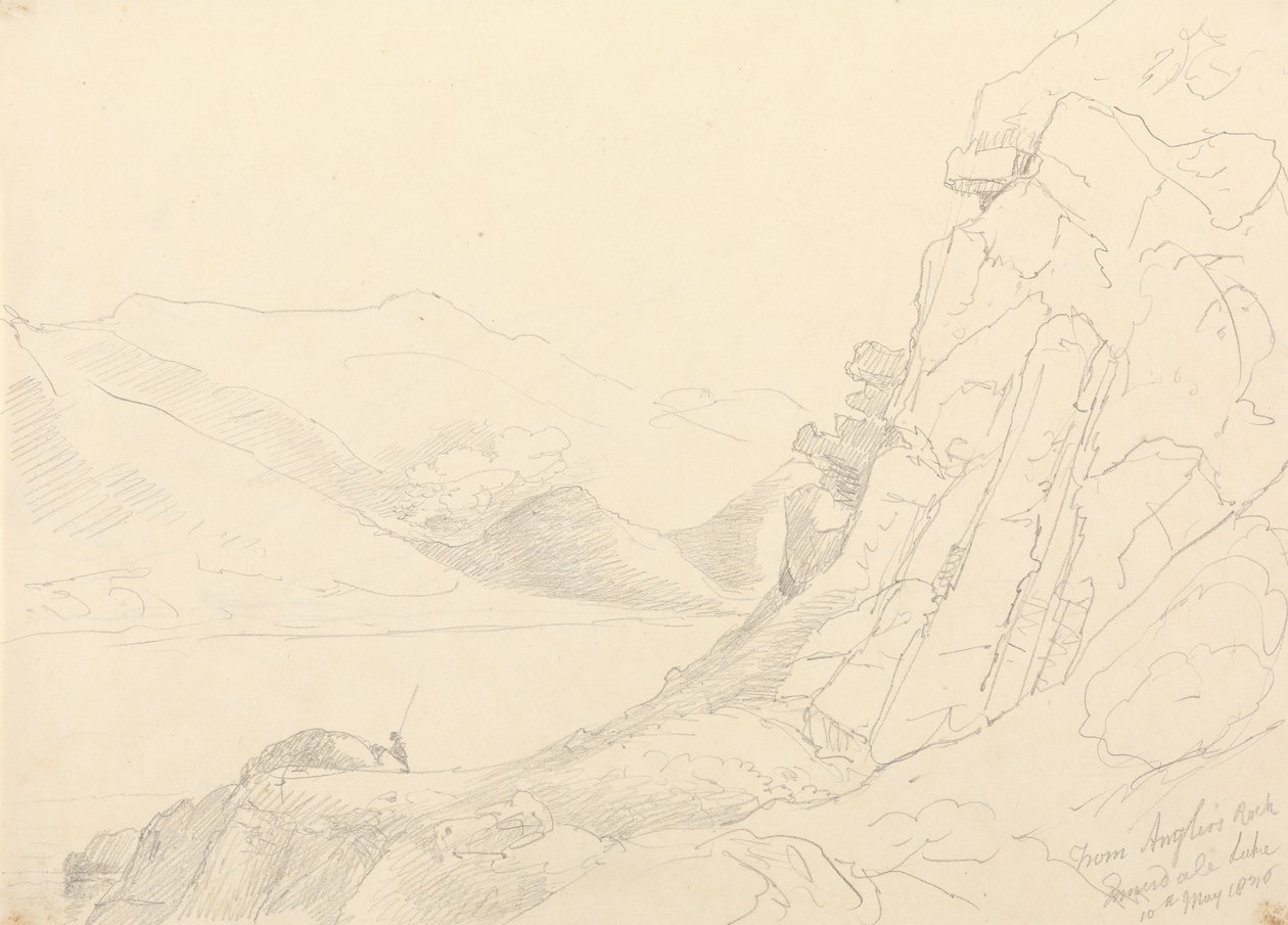 Von Anglers Rock, Ennerdale Lake, 10. Mai 1836 von Capt. Thomas Hastings