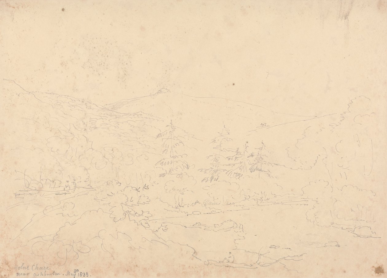 Holne Chase bei Ashburton, 30. Mai 1833 von Capt. Thomas Hastings