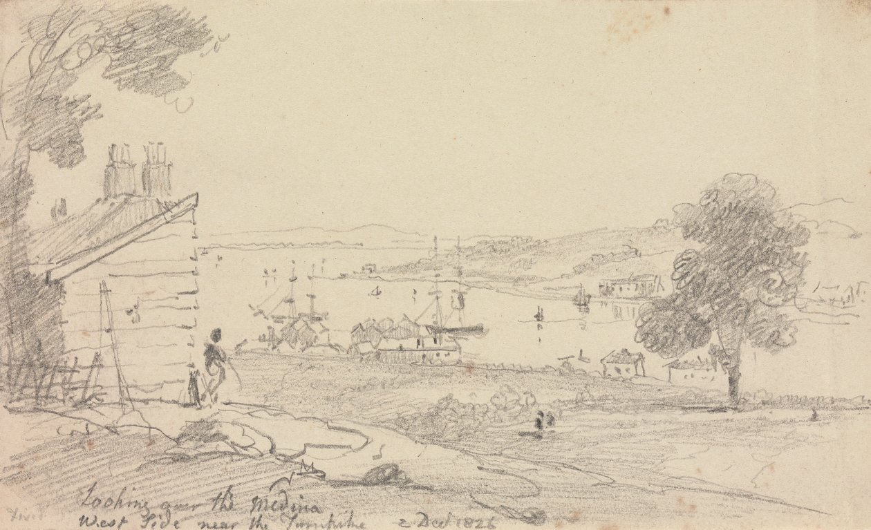 Blick über die Medina, 2. Dezember 1826 von Capt. Thomas Hastings