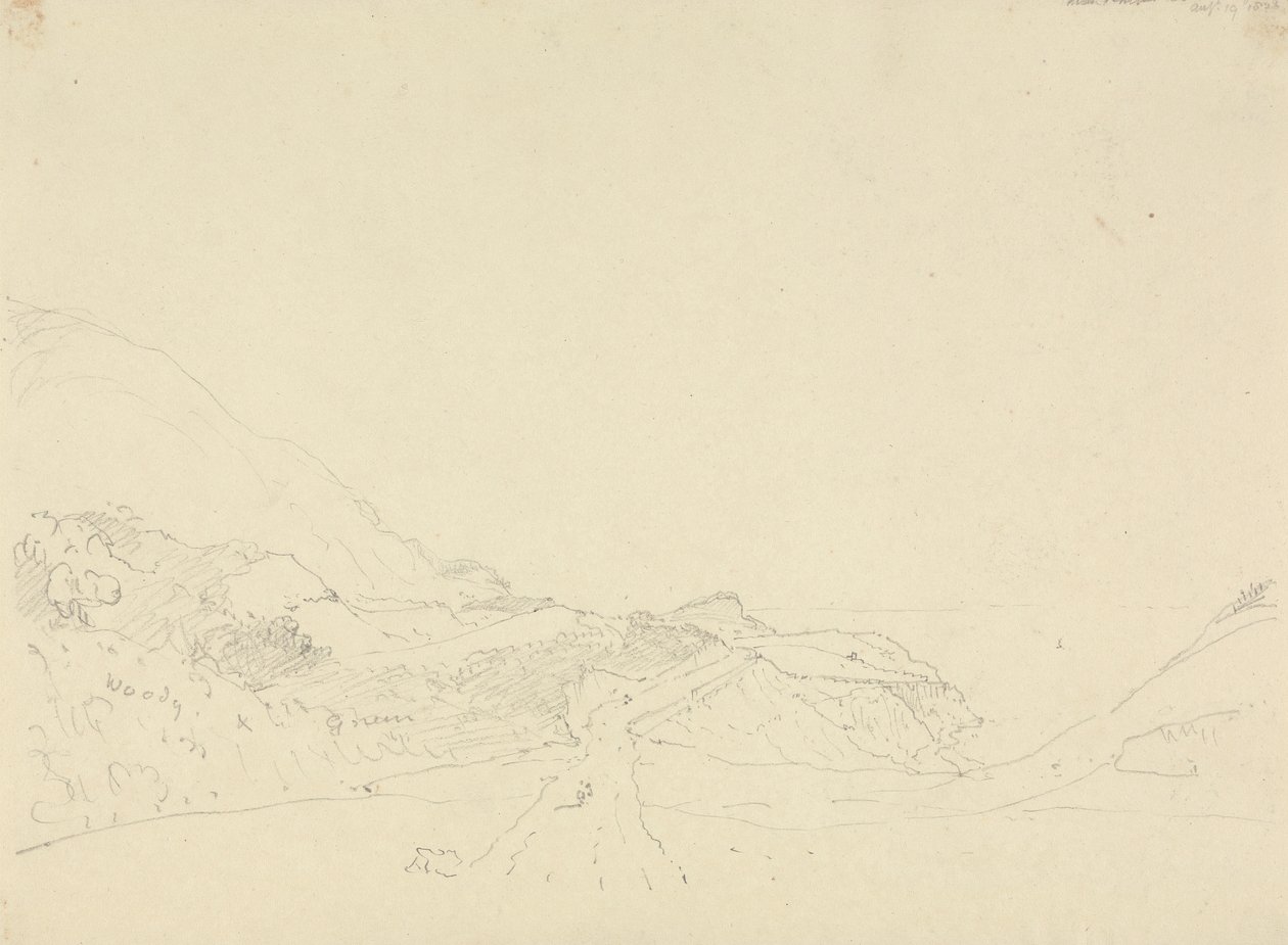 In der Nähe von Ventnor Down, 19. August 1826 von Capt. Thomas Hastings