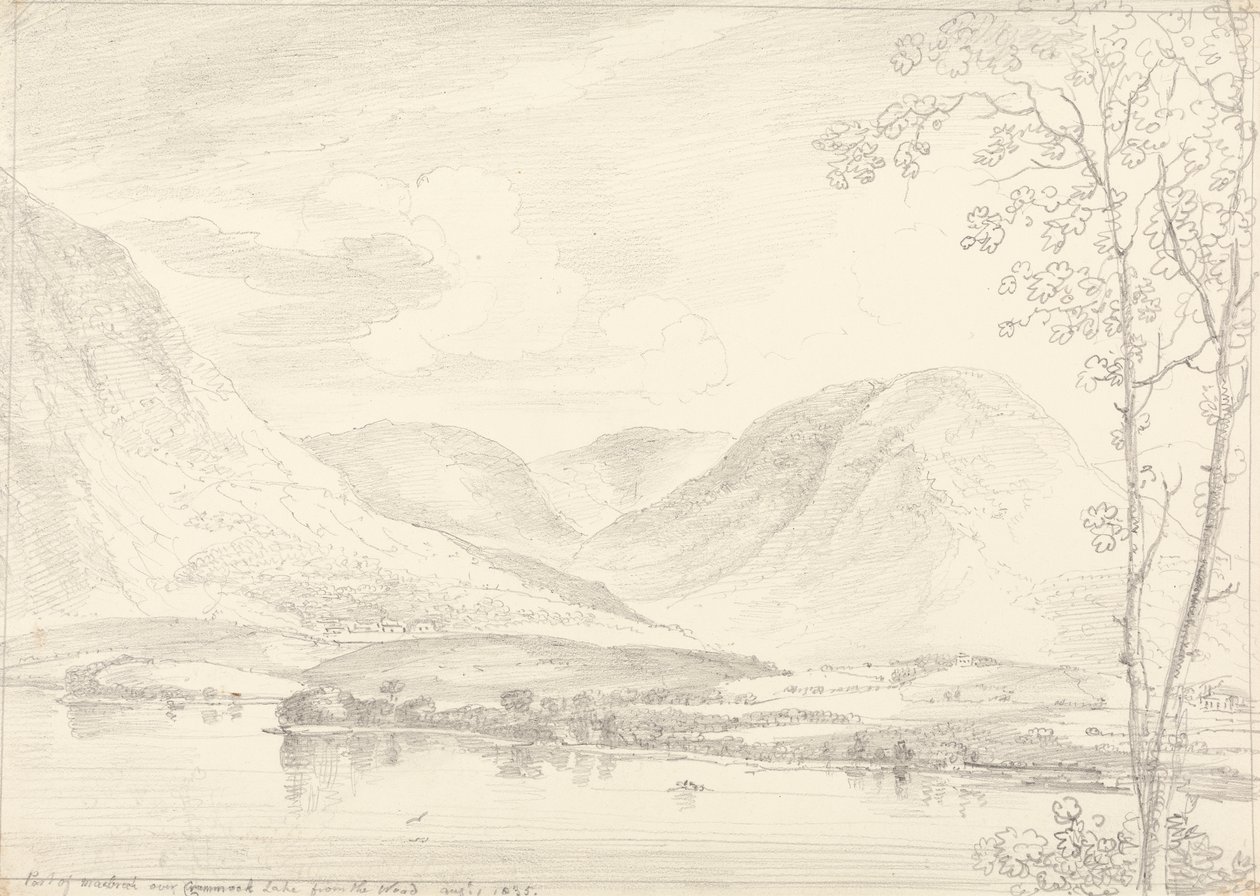 Teil von Mellbreak über Crummock Lake, 1. August 1835 von Capt. Thomas Hastings