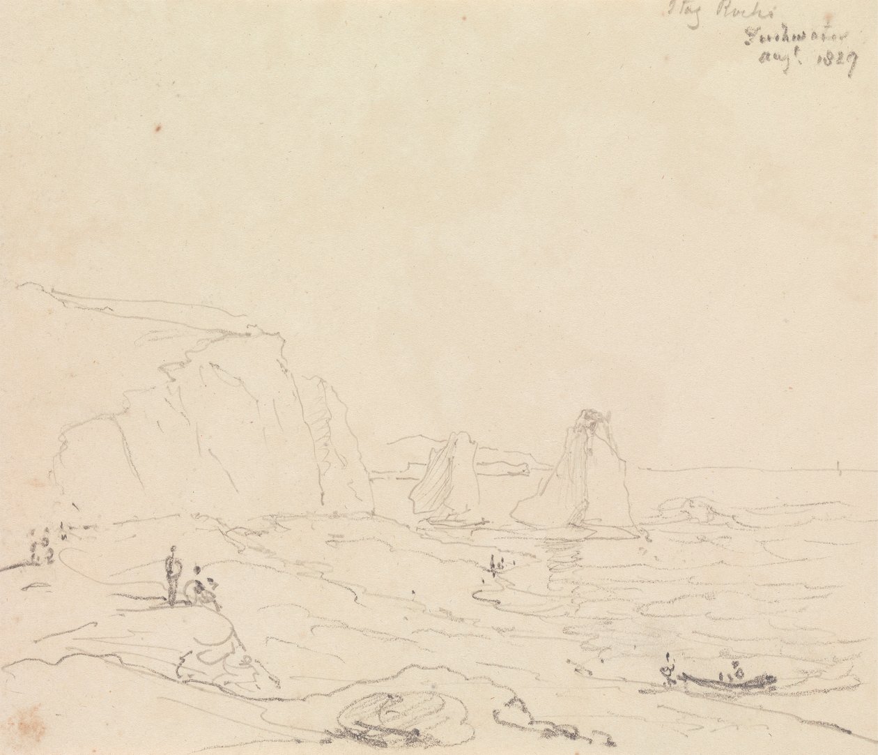 Stag Rocks, Freshwater, August 1827 von Capt. Thomas Hastings