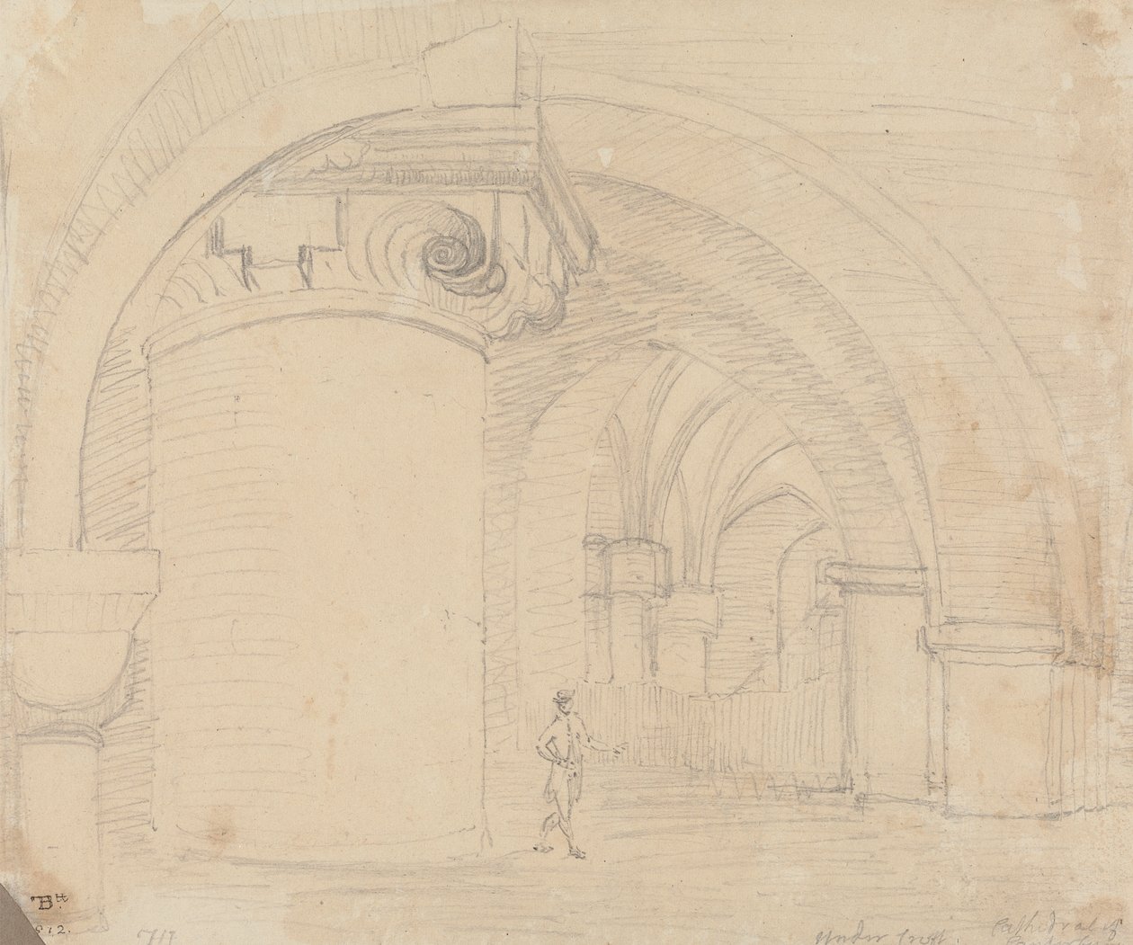 Untergeschoss, Kathedrale von Canterbury von Capt. Thomas Hastings