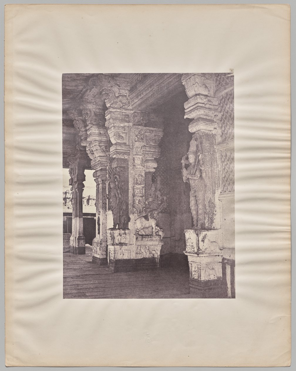 Pudhu Mandapa von Tirumal Nayak (r. 1623-59), Minakshi Sundareshvara Tempel, Madurai von Captain Linnaeus Tripe