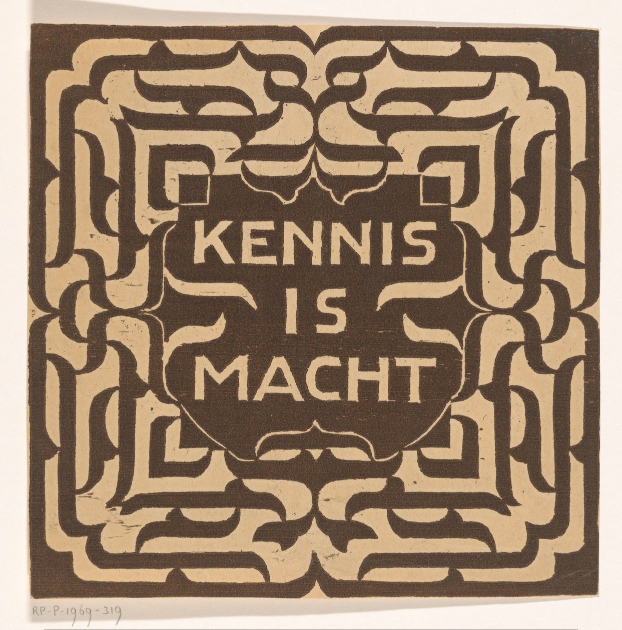 Wissen ist Macht von Carel Adolph Lion Cachet