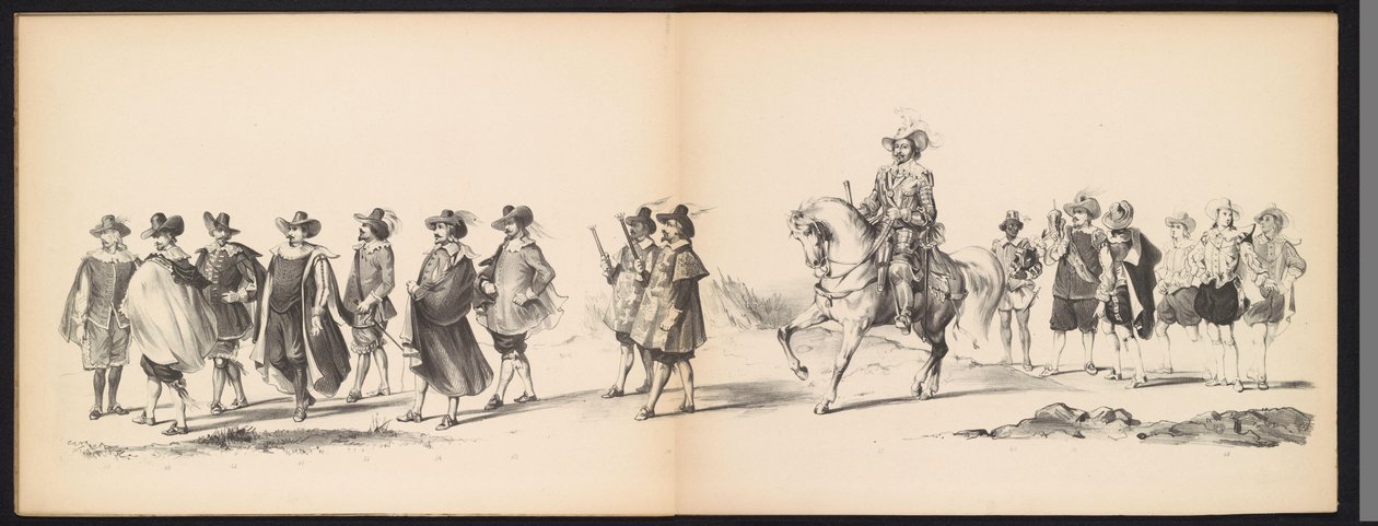 Maskerade der Leidener Studenten, 1850 (Serie) von Carel Christiaan Antony Last