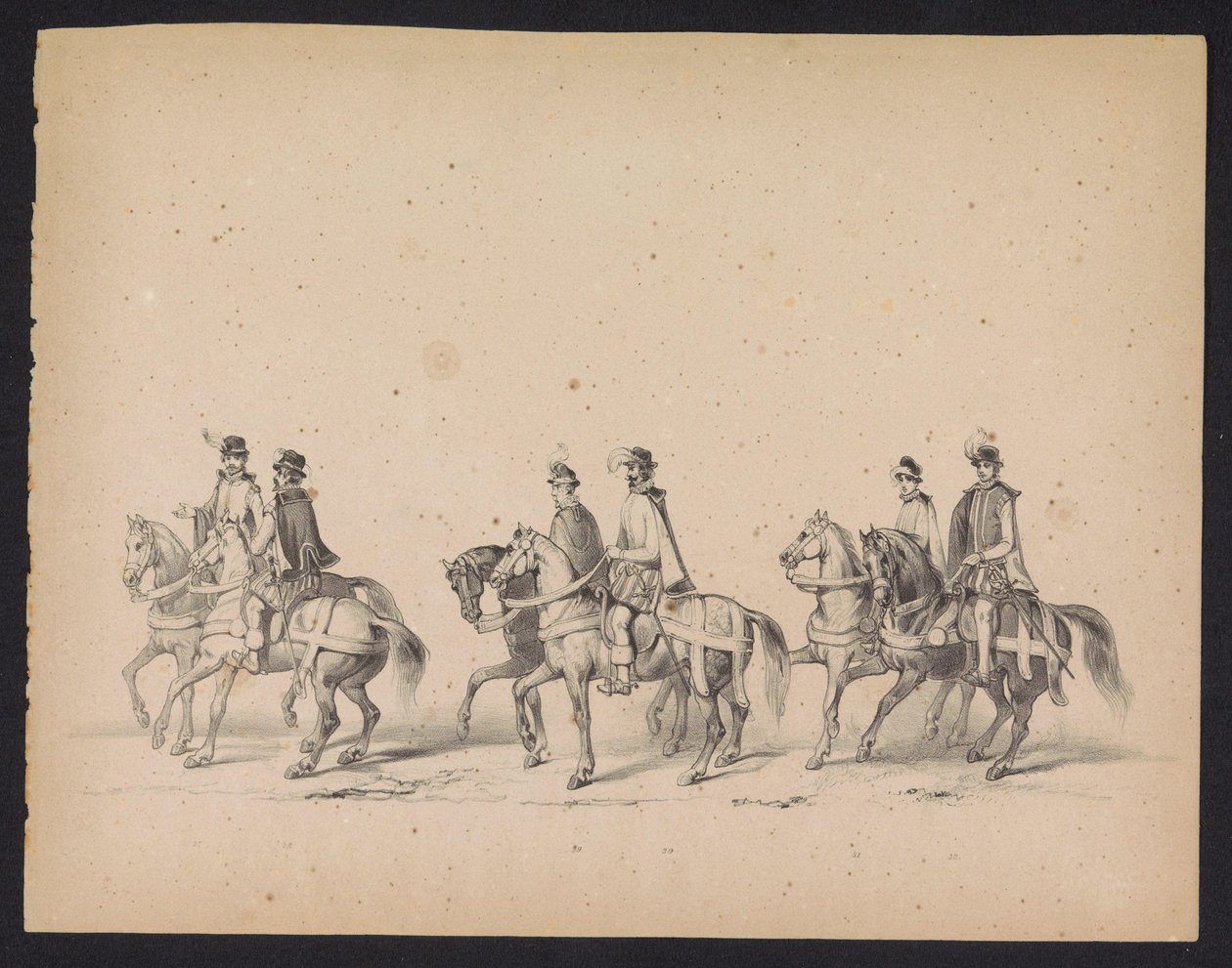 Maskerade der Utrechter Studenten, 1846 (Platte 5) von Carel Christiaan Antony Last
