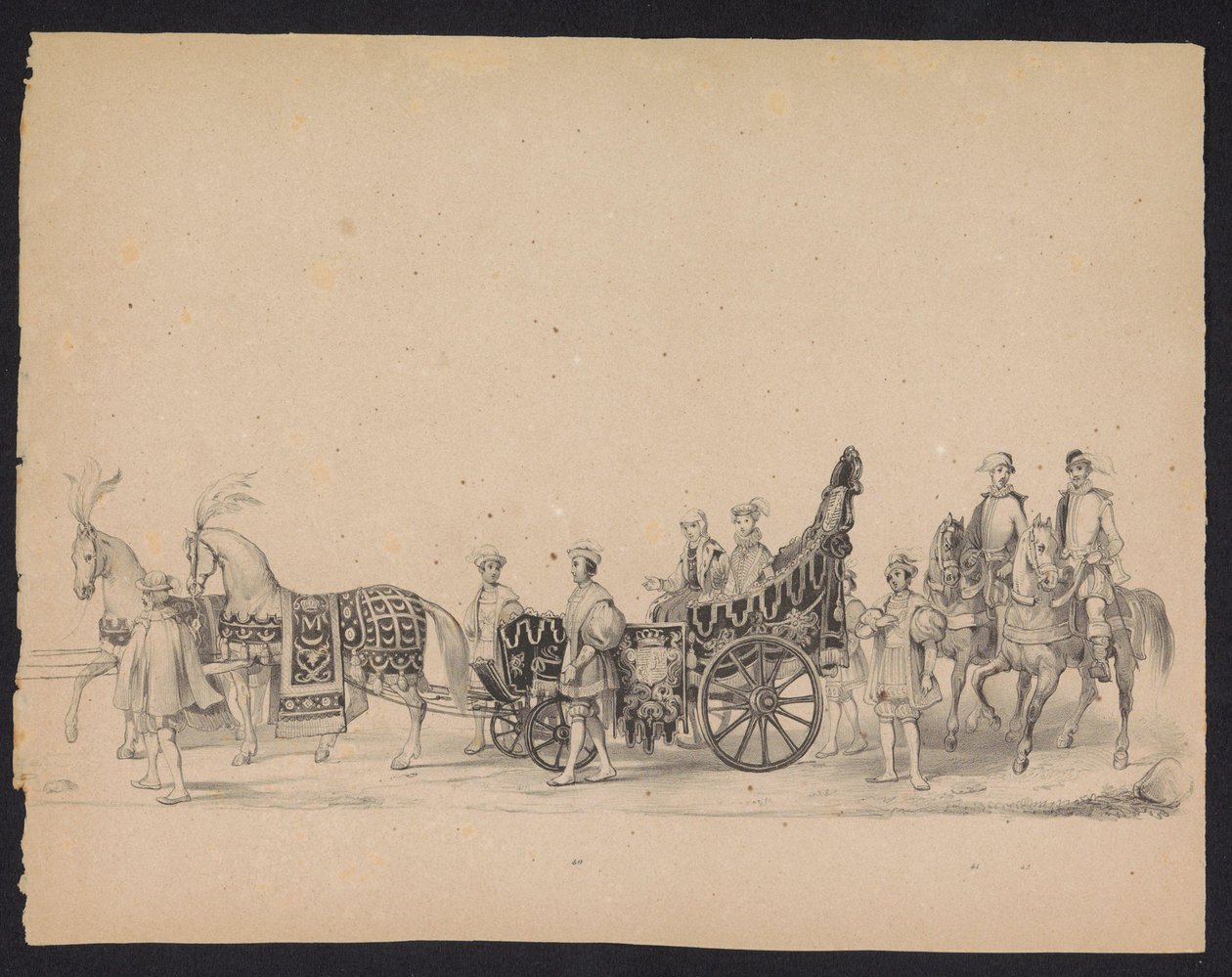 Maskerade der Utrechter Studenten, 1846 (Afbeelding van den gecostumeerden optogt, voorstellende den in togt van Philips II, Prins van Spanje, in Utrecht, den 3en October 1549) von Carel Christiaan Antony Last