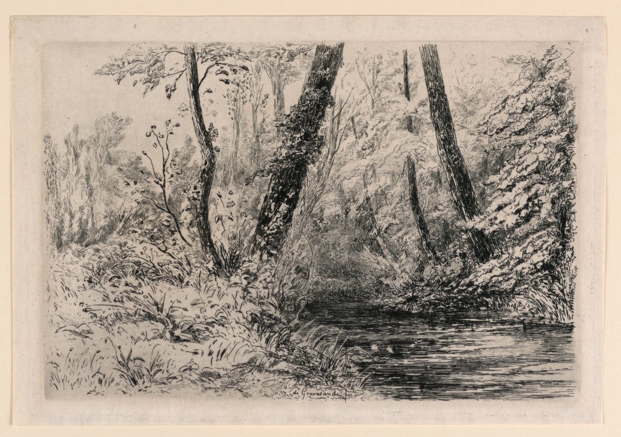 Souvenir des Cressonnières in Veules von Carel Nicolaas Storm van 
