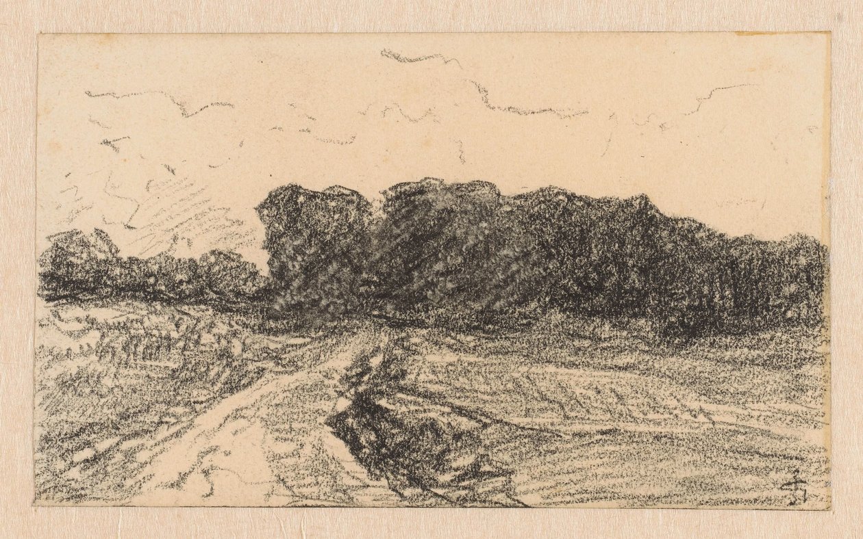 Lindenallee, Weg zum Bresserberg in Kleve von Carel Nicolaas Storm van 