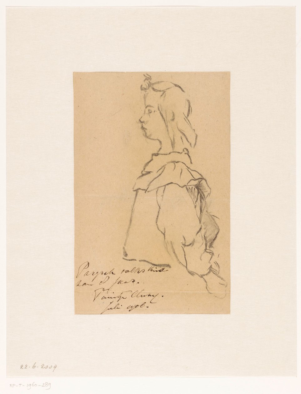 Pariser Kind von acht Jahren von Carel Nicolaas Storm van 