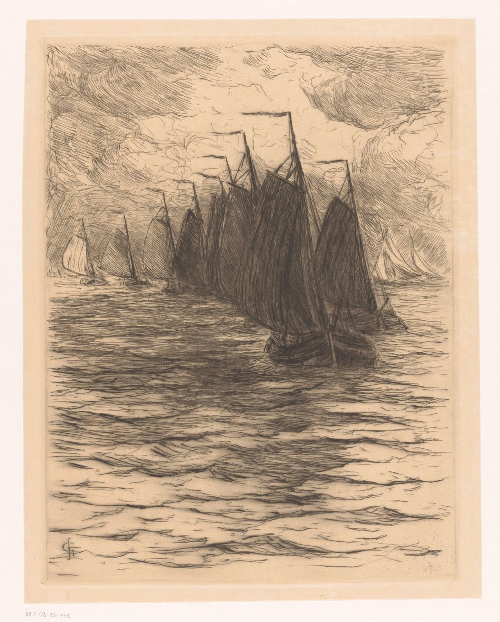 Flotte auf See von Carel Nicolaas Storm van 