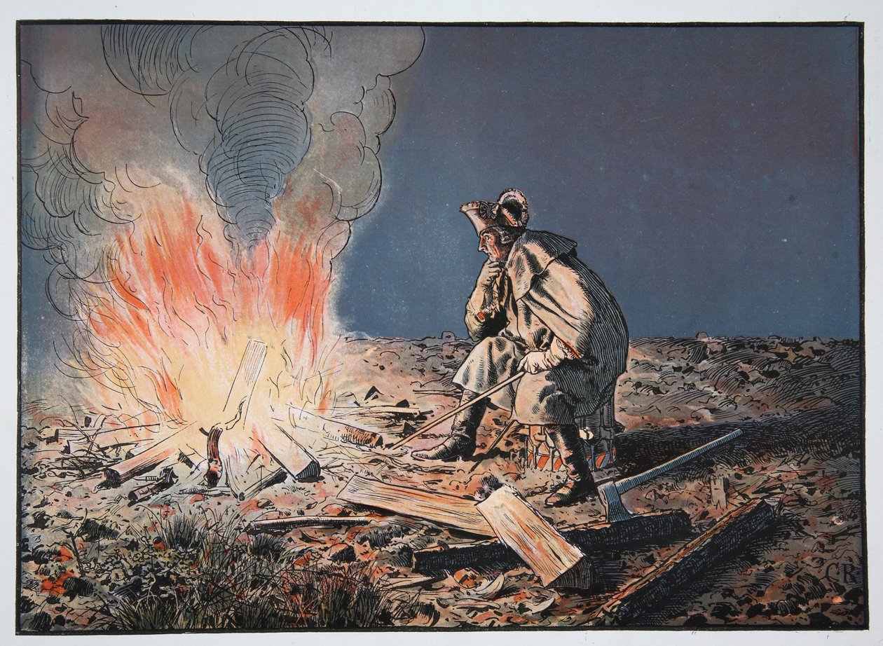 Vor der Schlacht bei Liegnitz, 15. August 1760 von Carl Röchling