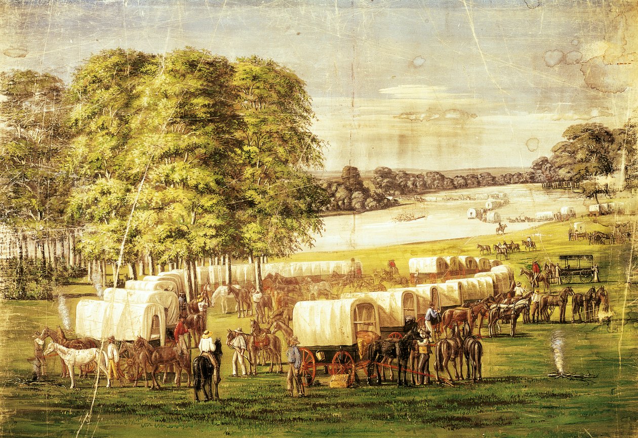 Pioniere überqueren die Ebenen von Nebraska von Carl Christian Anton Christensen