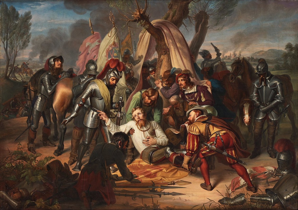 Moritz, Kurfürst von Sachsen in der Schlacht bei Sievershausen, 1553, 1837 von Carl Christian Vogel von Vogelstein