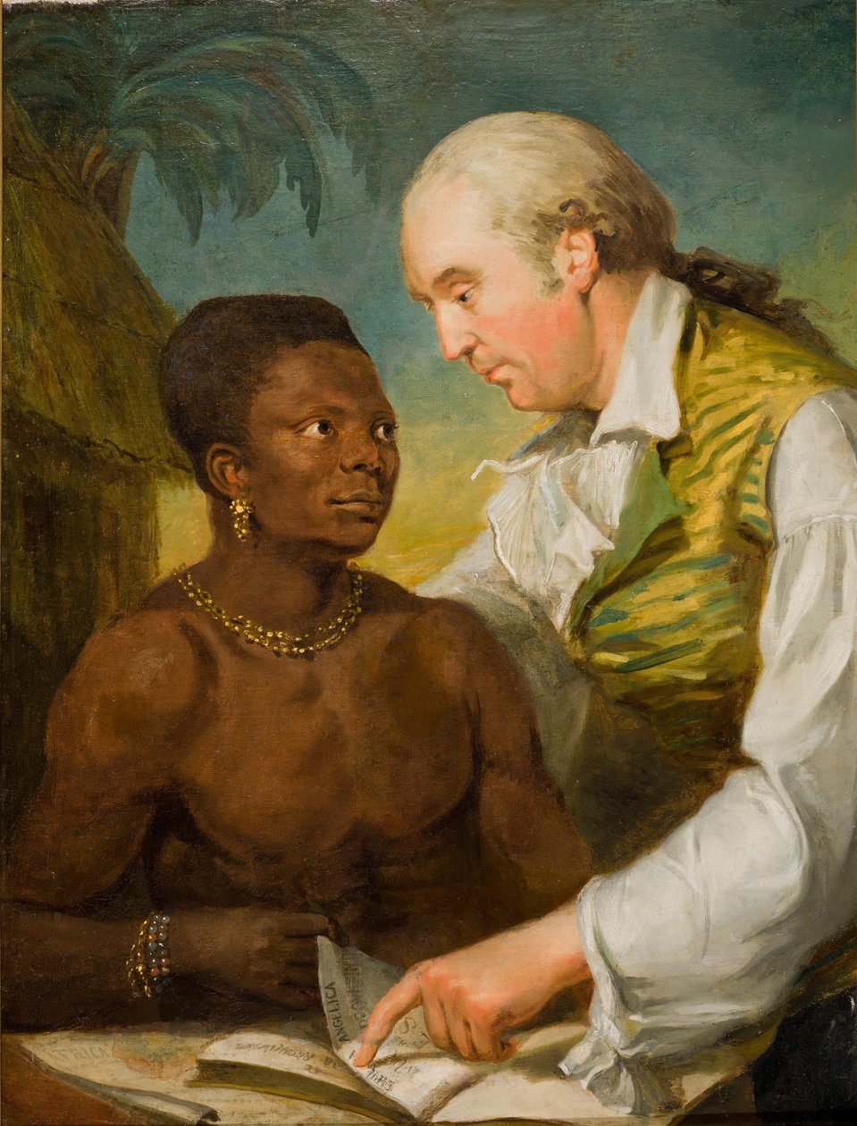 Doppelporträt von Carl Bernhard Wadström (1746-1799) und Prinz Peter Panah von Carl Frederik von Breda
