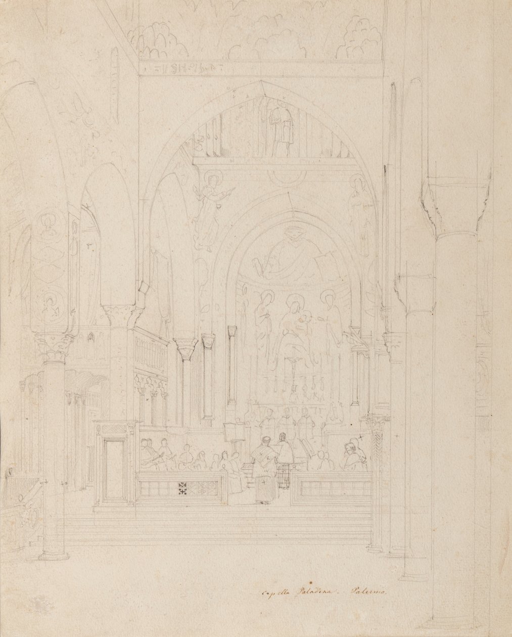 Sizilien: Cappella Palatina, Palermo, ca. 1850 von Carl Friedrich Heinrich Werner