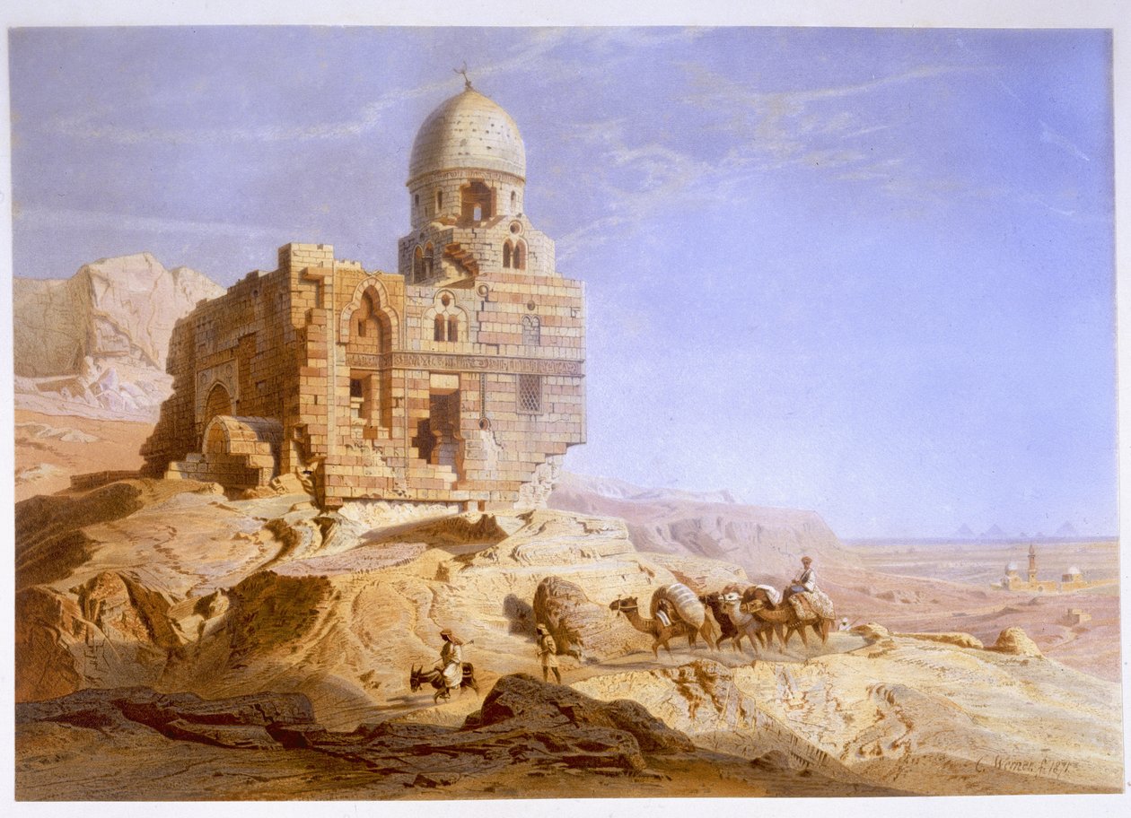 Gräber der Kalifen, Kairo, 1871 von Carl Friedrich Heinrich Werner
