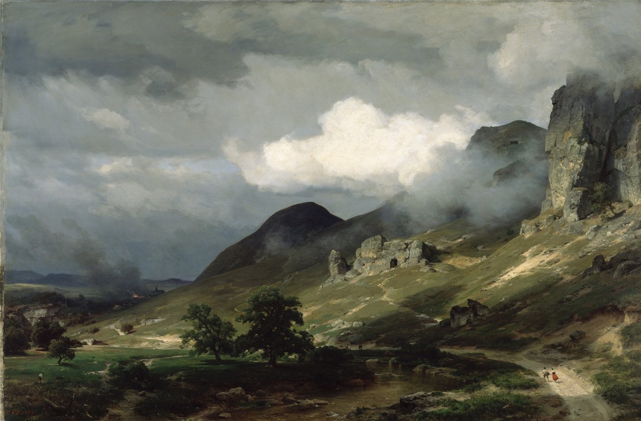 Eifellandschaft bei Gewitter von Carl Friedrich Lessing