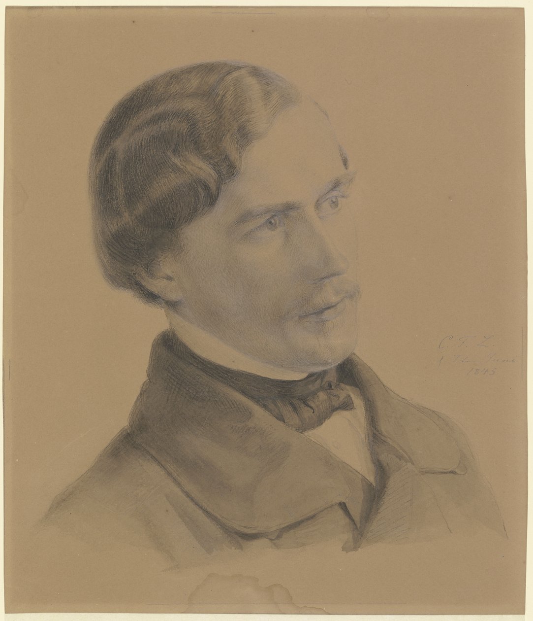 Selbstbildnis des Künstlers von Carl Friedrich Lessing