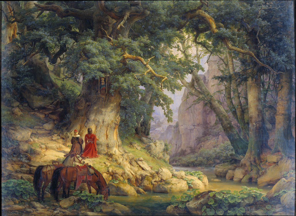 Die tausendjährige Eiche von Carl Friedrich Lessing
