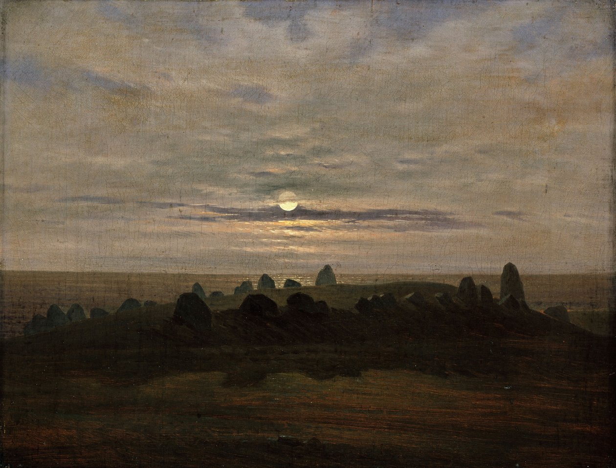 Steinzeitfestung bei Nobbin, Insel Rügen von Carl Gustav Carus