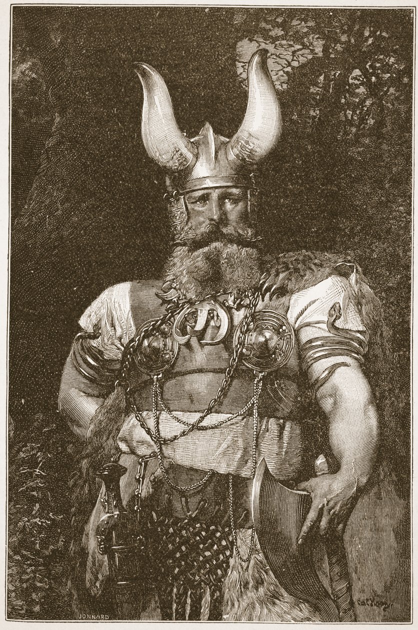 Ein Wikingerhäuptling, Illustration aus 