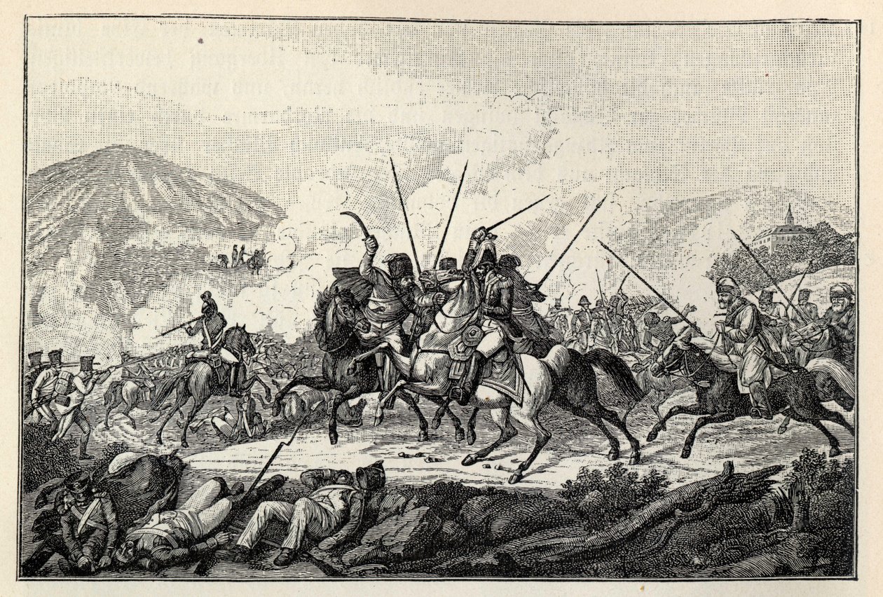 General Vandammes Gefangennahme in der Schlacht von Kulm am 30. August 1813 von Carl Heinrich Rahl