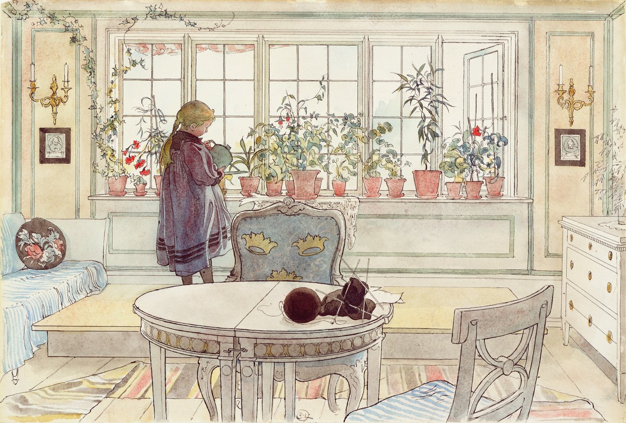 Blumen auf der Fensterbank, aus der Serie 
