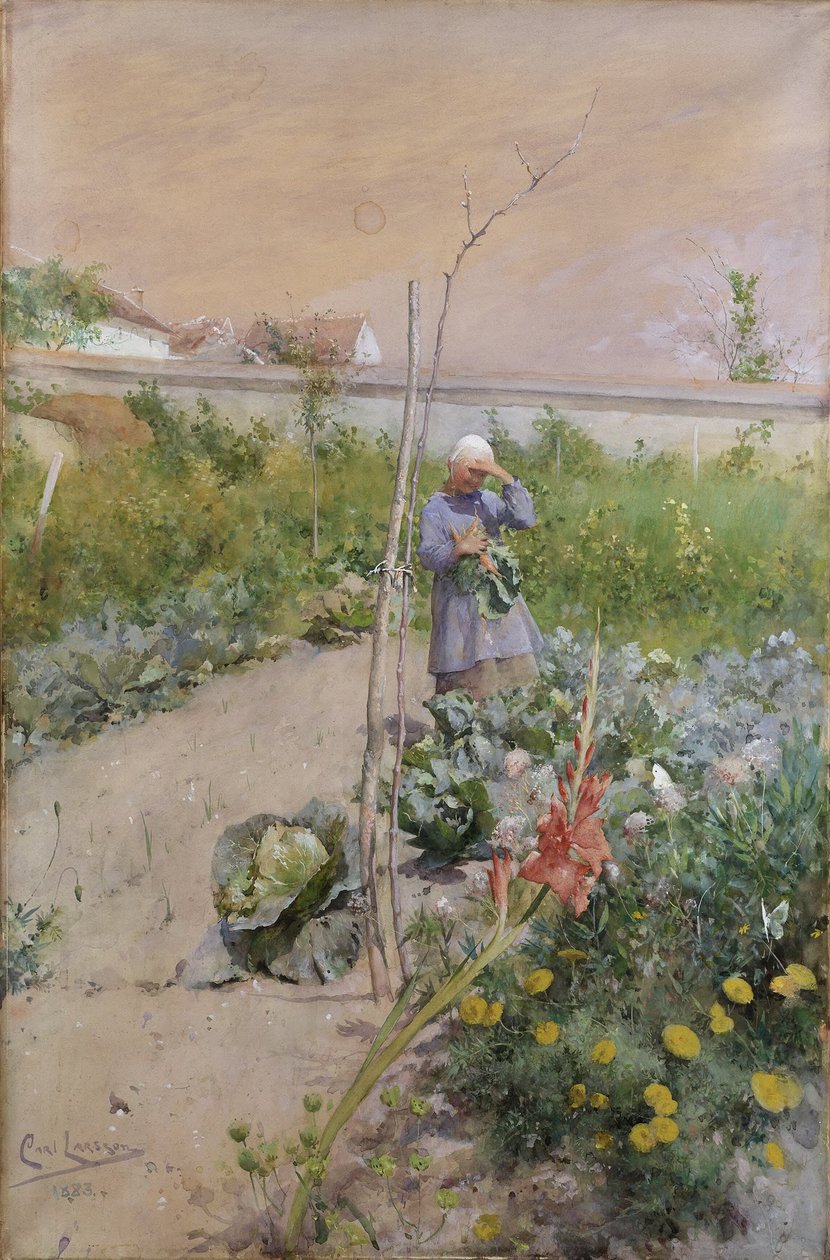 Im Küchengarten von Carl Larsson