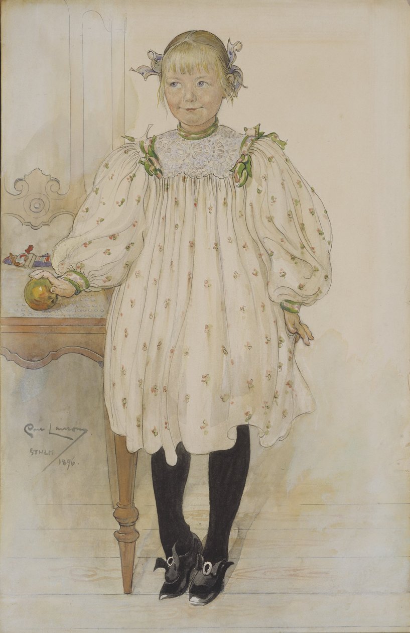 Martha Winslow als Mädchen von Carl Larsson
