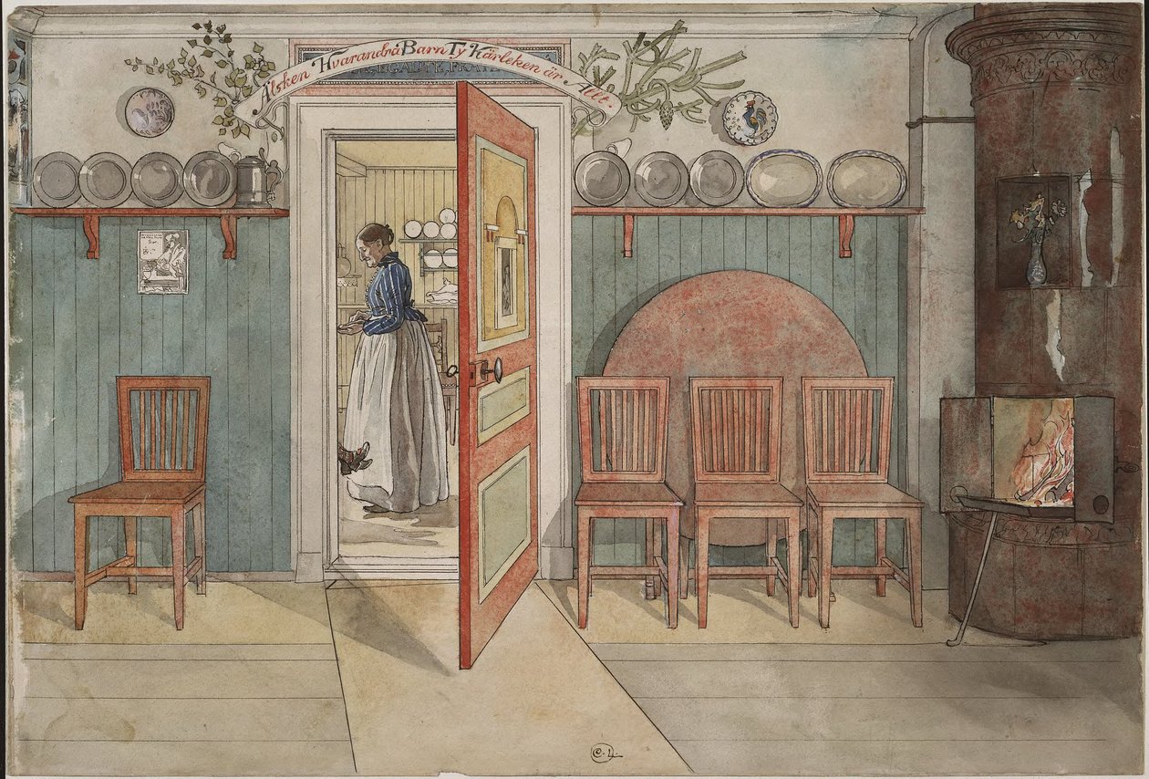 Alte Anna. Aus Einem Zuhause (26 Aquarelle) von Carl Larsson