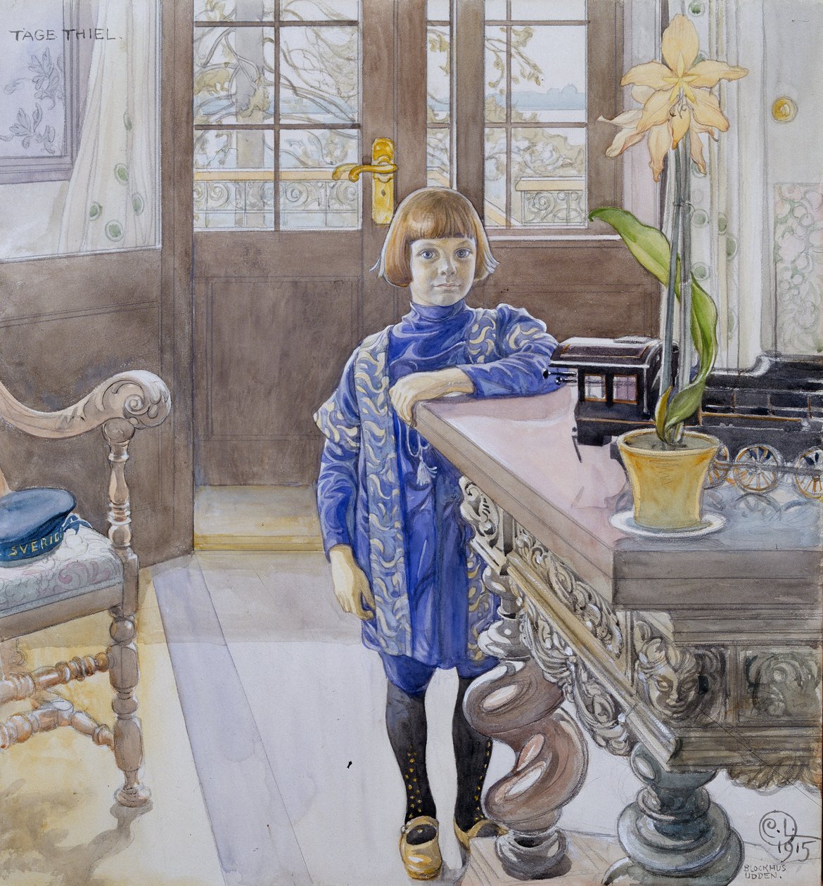Porträt von Tage Thiel von Carl Larsson