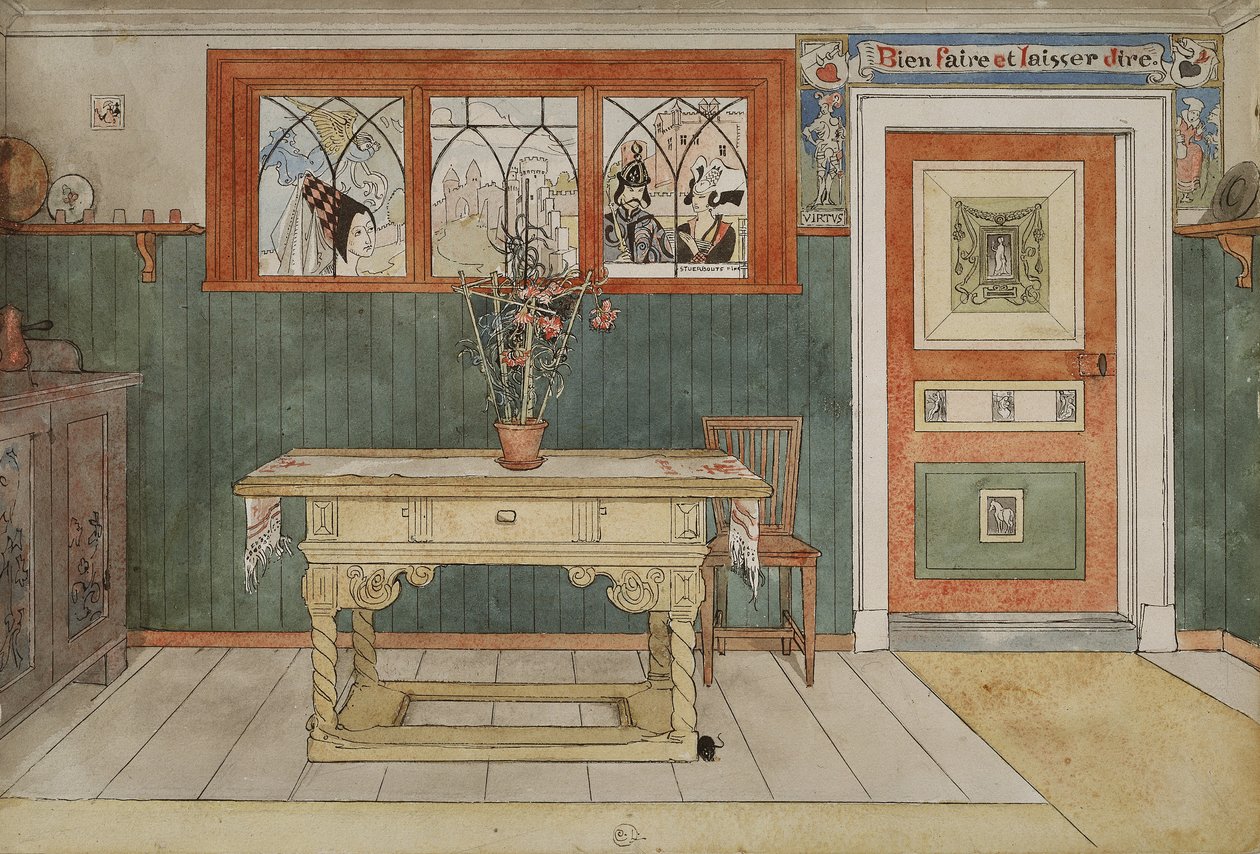 Das Esszimmer, aus der Serie Ein Zuhause, ca. 1895 von Carl Larsson