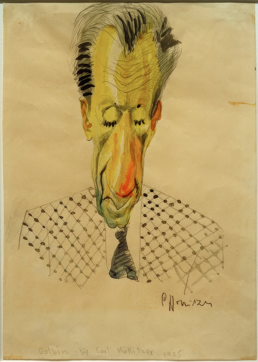 Karikatur von C.-F. Hollitzer, 1925 von Carl Leopold Hollitzer