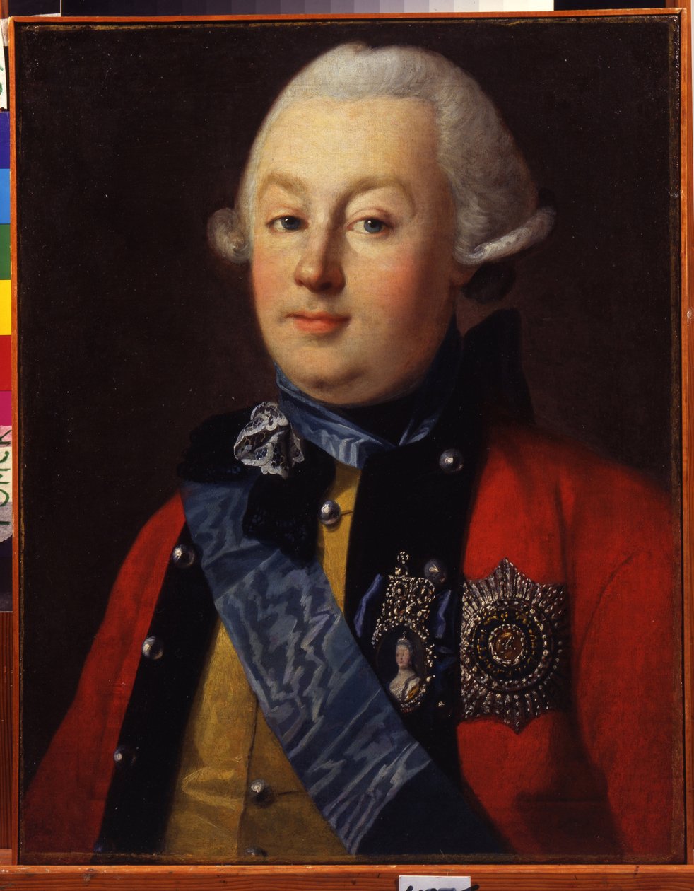 Porträt des Politikers und Militärs Grigori Orlow (1734-1783), Favorit der Kaiserin Katharina II. von Carl Ludwig Christinek