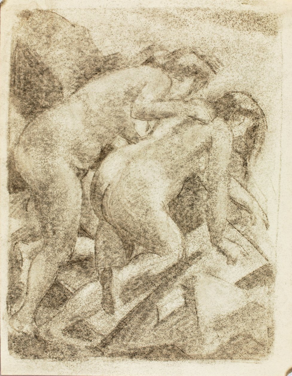 Zwei nackte weibliche Figuren von Carl Newman