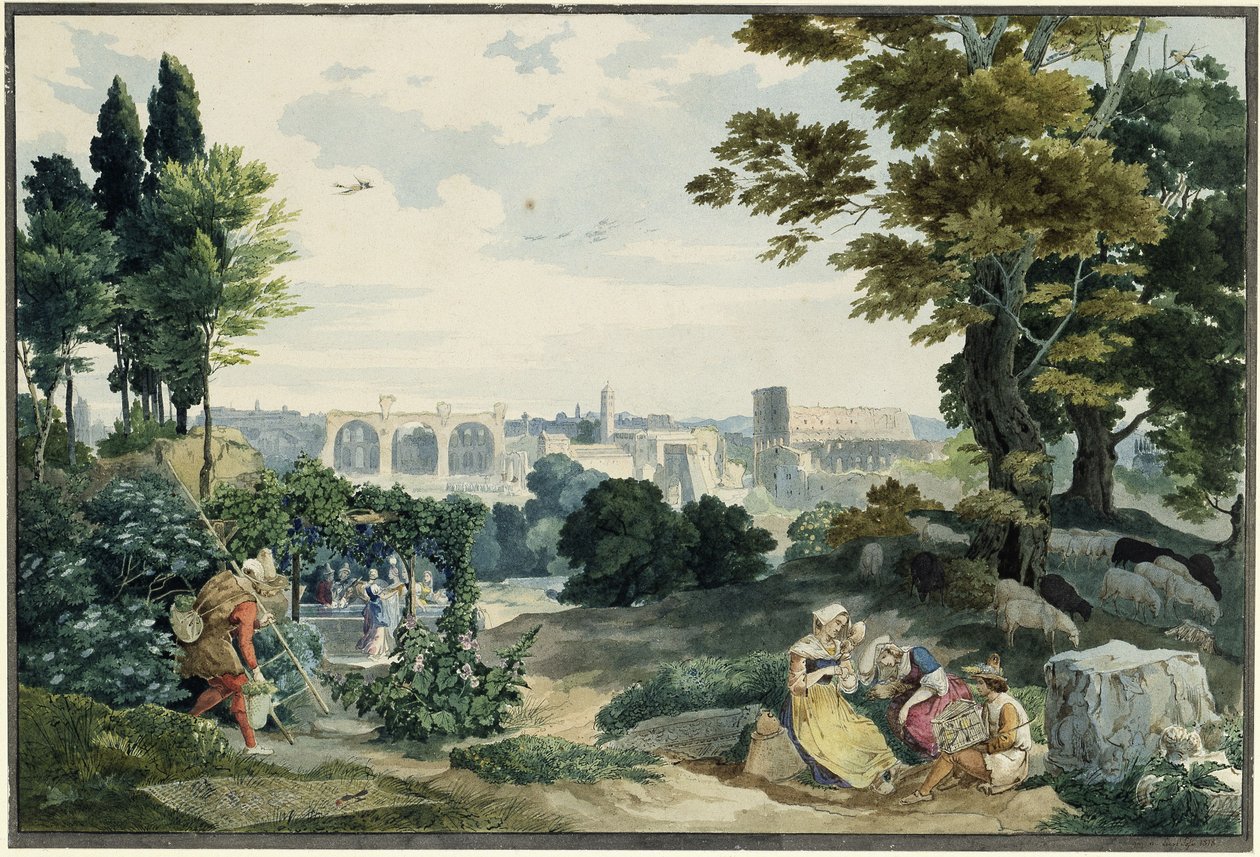 Blick auf das Forum Romanum von Carl Philipp Fohr
